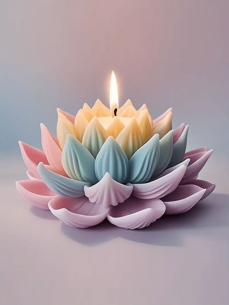 Flowery Mystery candle