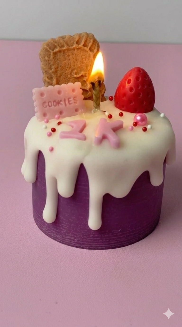 Mystic cake candle