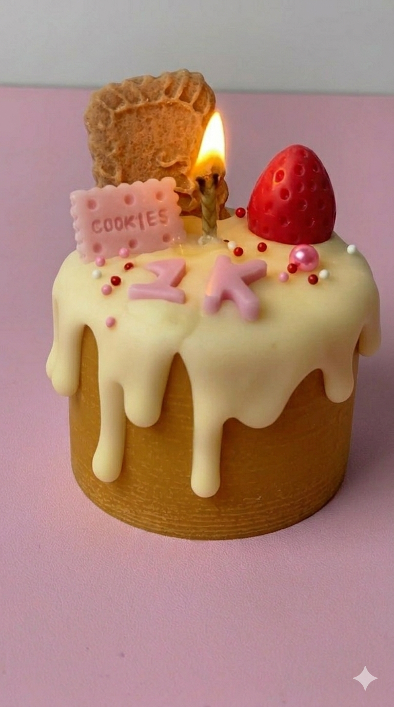 Mystic cake candle