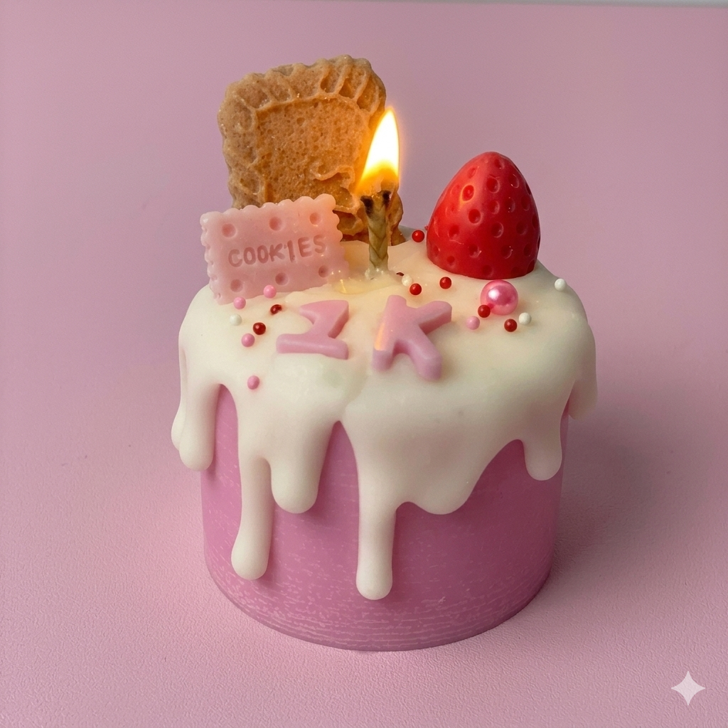 Mystic cake candle