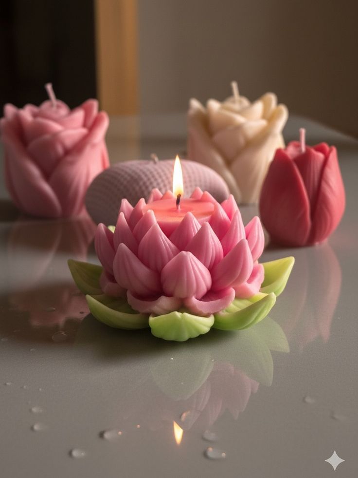 Flowery Mystery candle